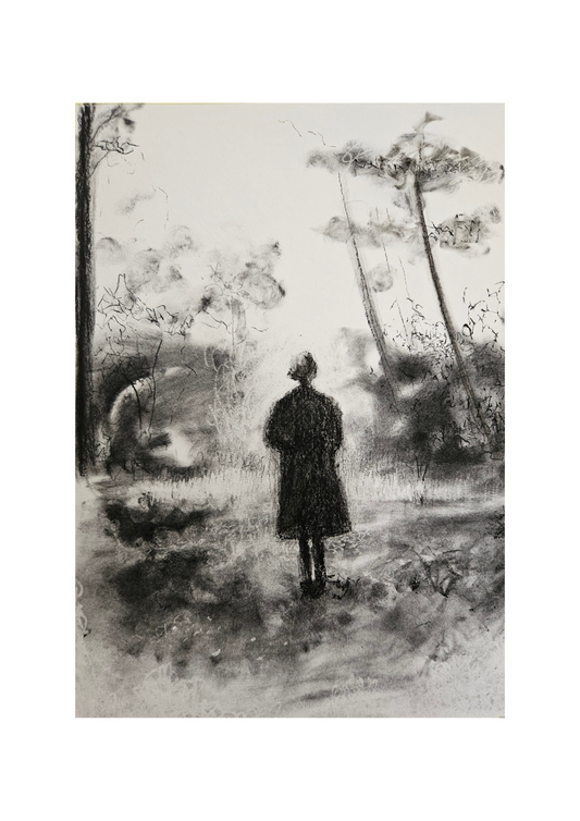 Lady in forest